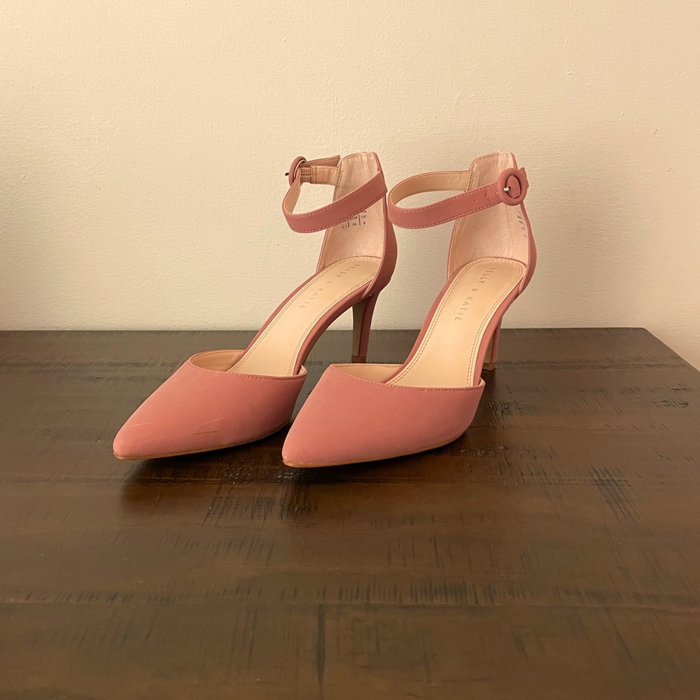 Kelly and Katie blush/rose heels